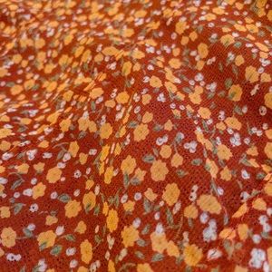 Floral mini skirt with built in shorts